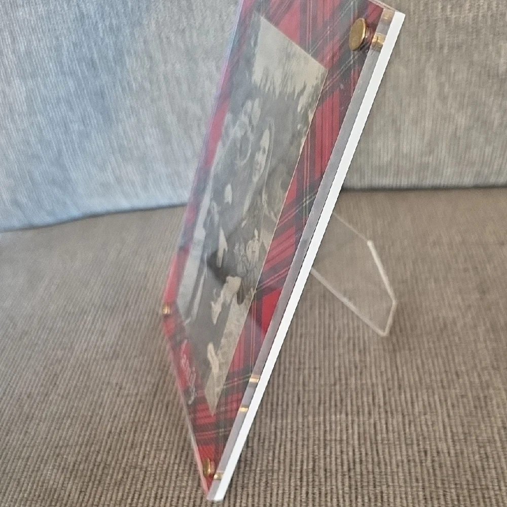 Mud Pie Red Plaid Photo Frame, 